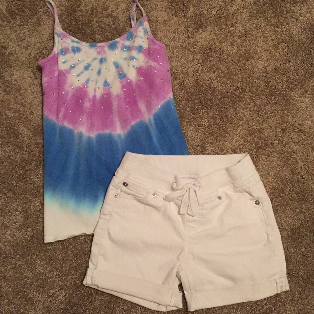Justice shorts and summer top